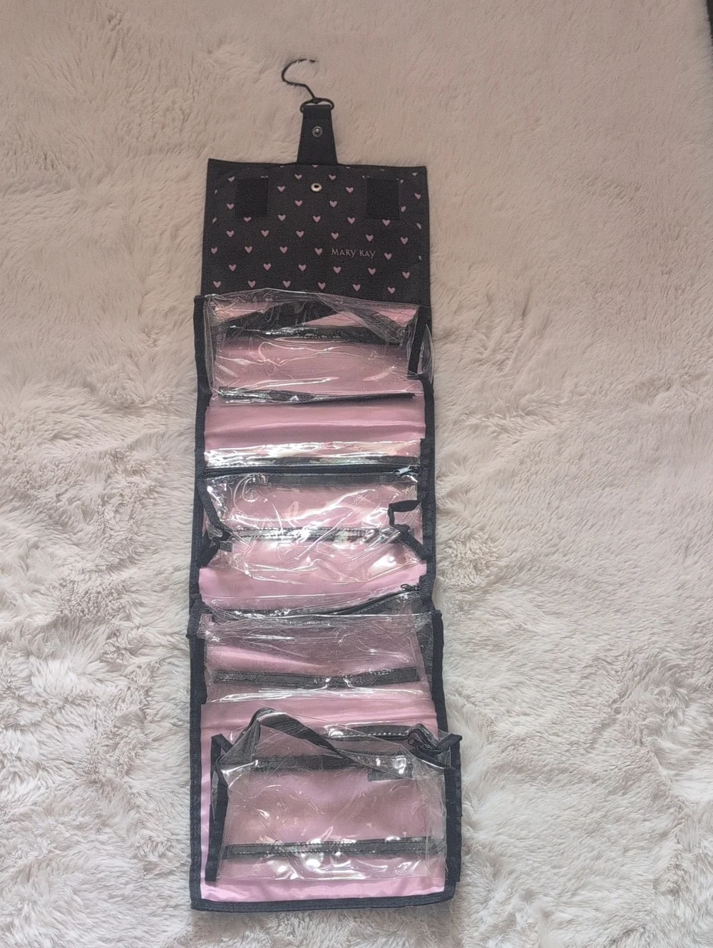 Mary Kay Pink & Black Hanging Cosmetic Organizer